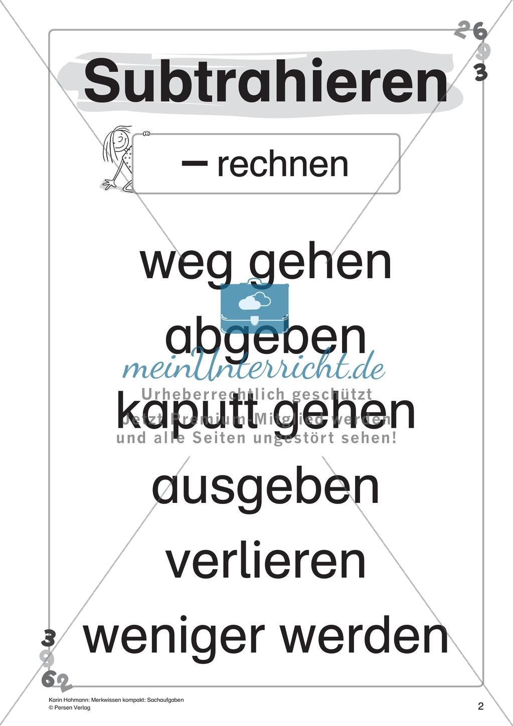 Merkwissen kompakt: Sachaufgaben Preview 4