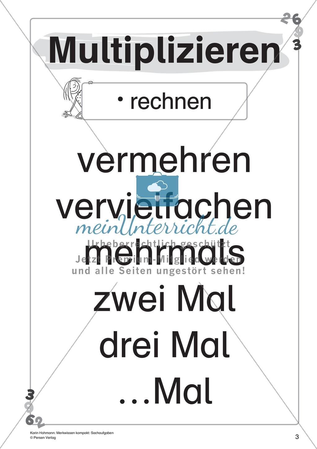 Merkwissen kompakt: Sachaufgaben Preview 5