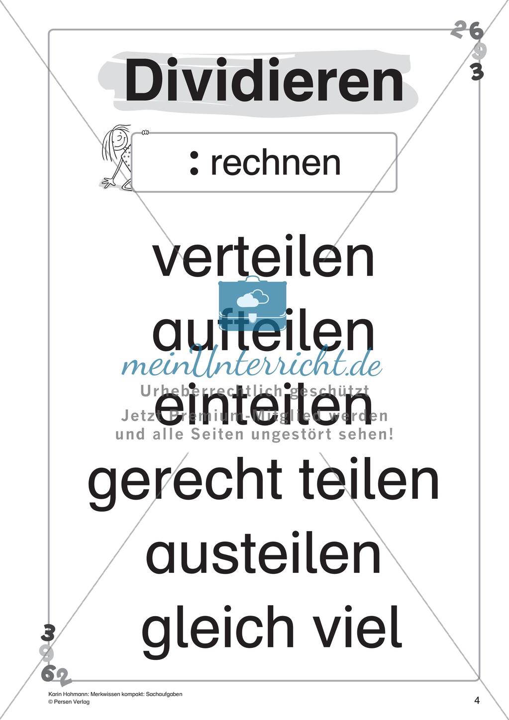 Merkwissen kompakt: Sachaufgaben Preview 6