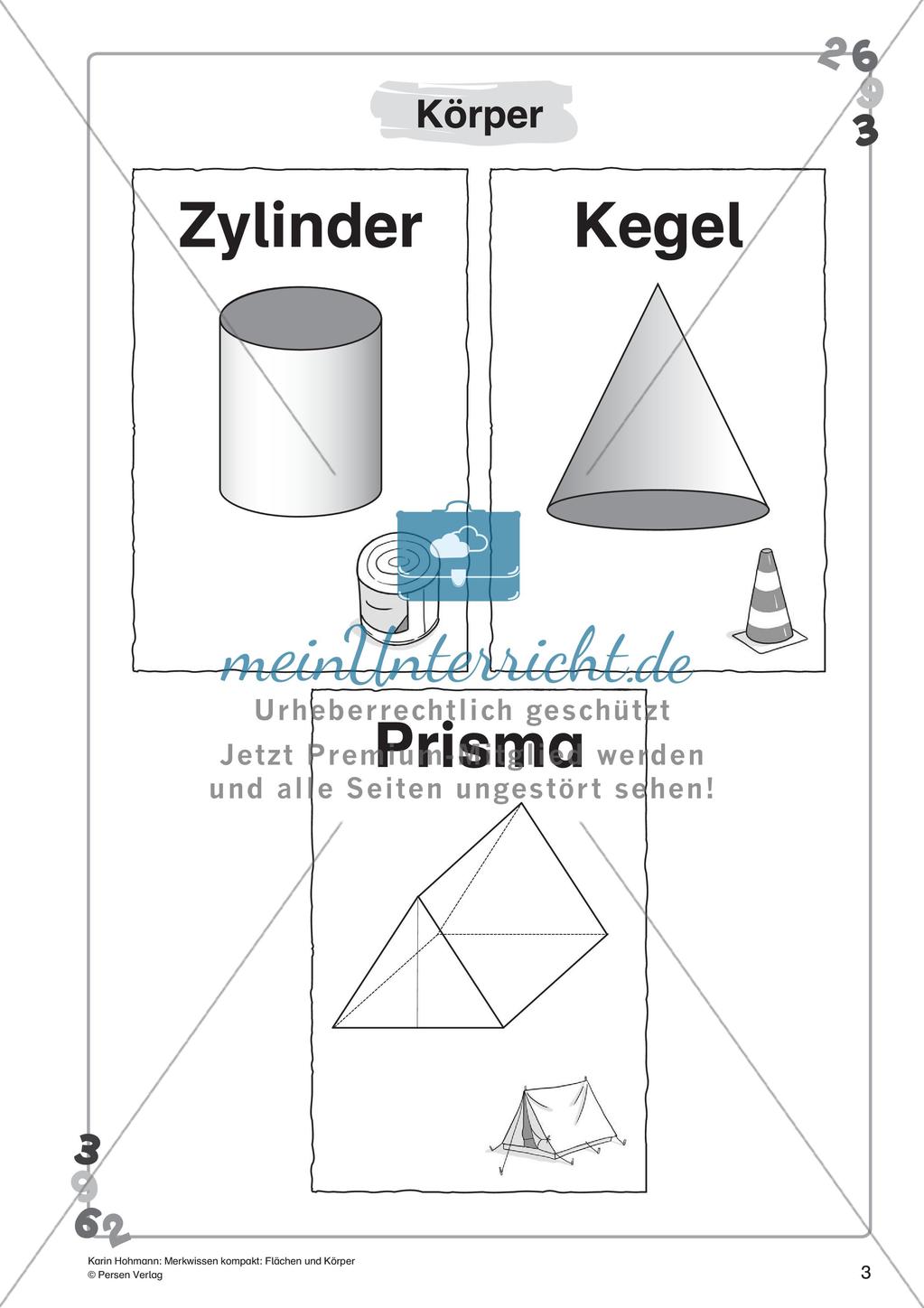 Merkwissen kompakt: Flächen und Körper Preview 5