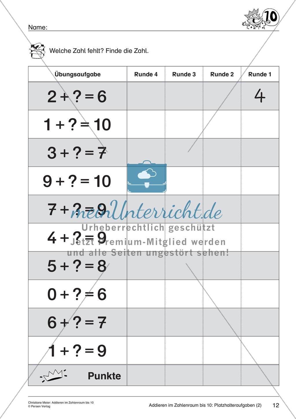 Addition im Zahlenraum bis 10 Preview 14
