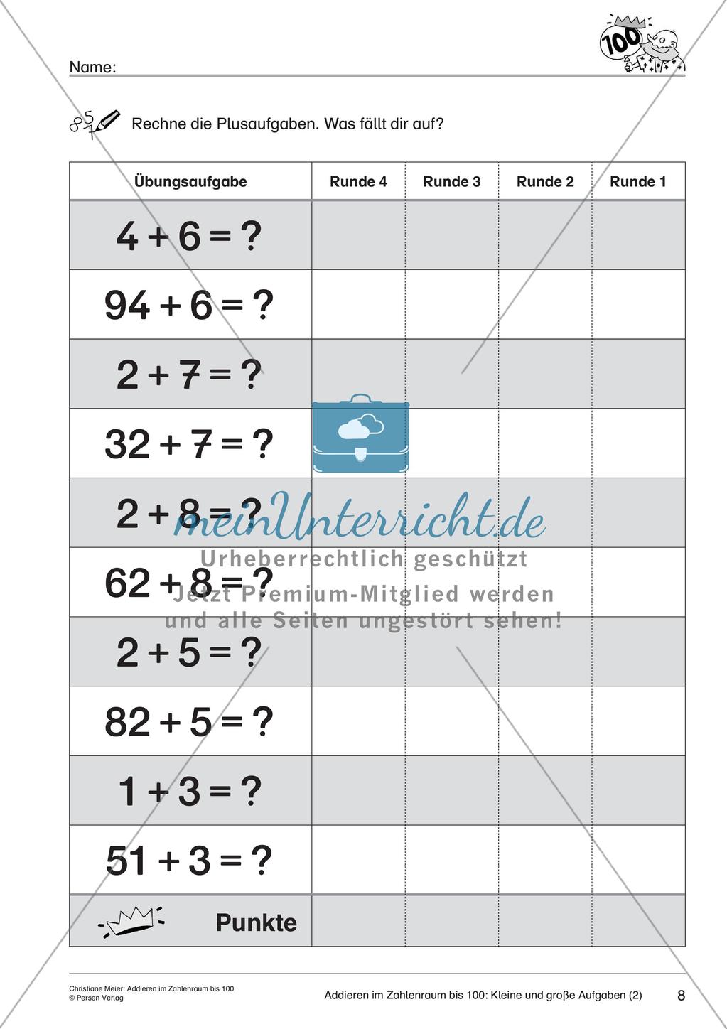 Addition im Zahlenraum bis 100 Preview 10