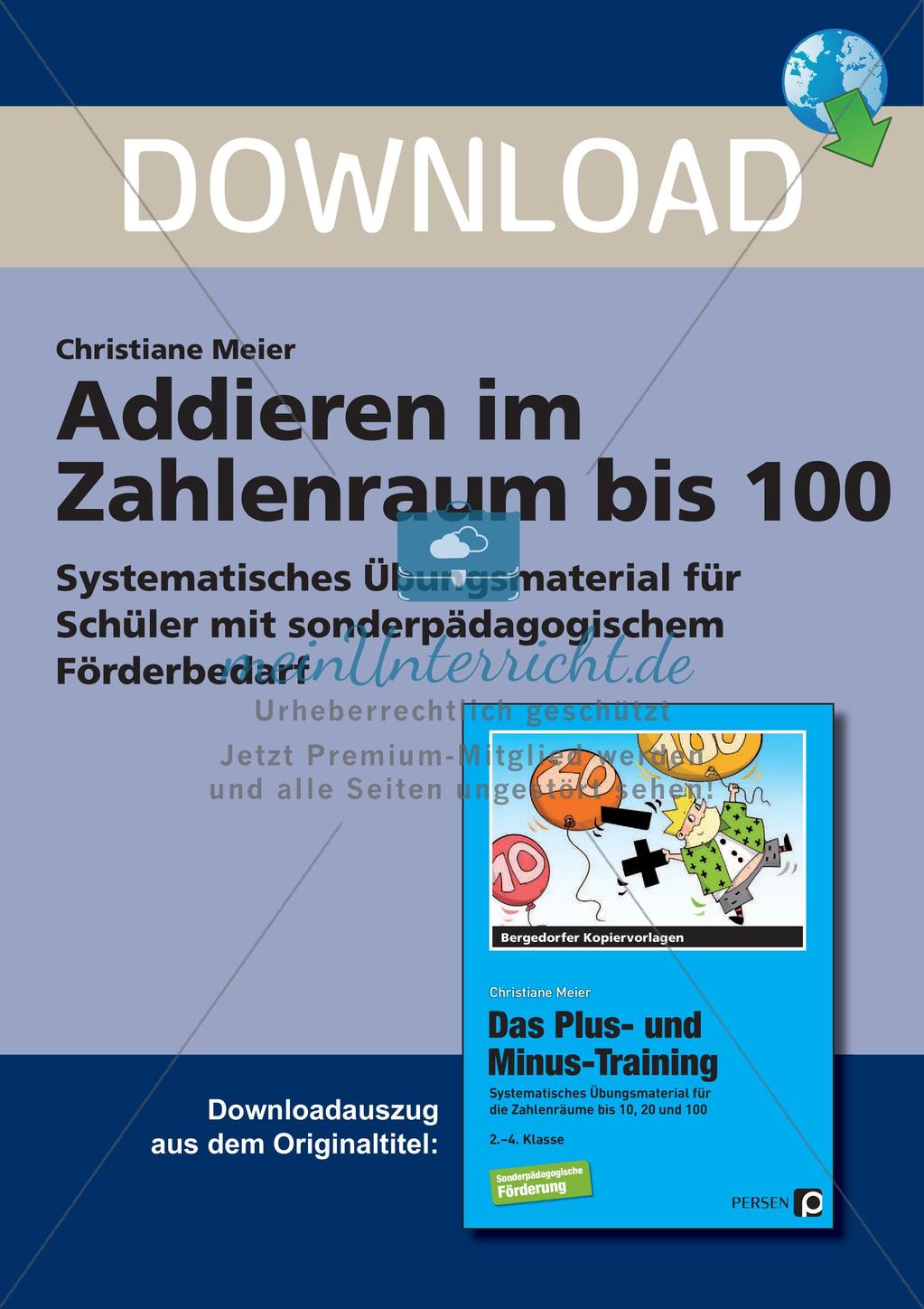 Addition im Zahlenraum bis 100 Preview 1
