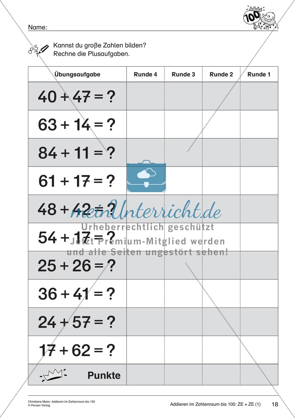 Addition im Zahlenraum bis 100 Preview 20