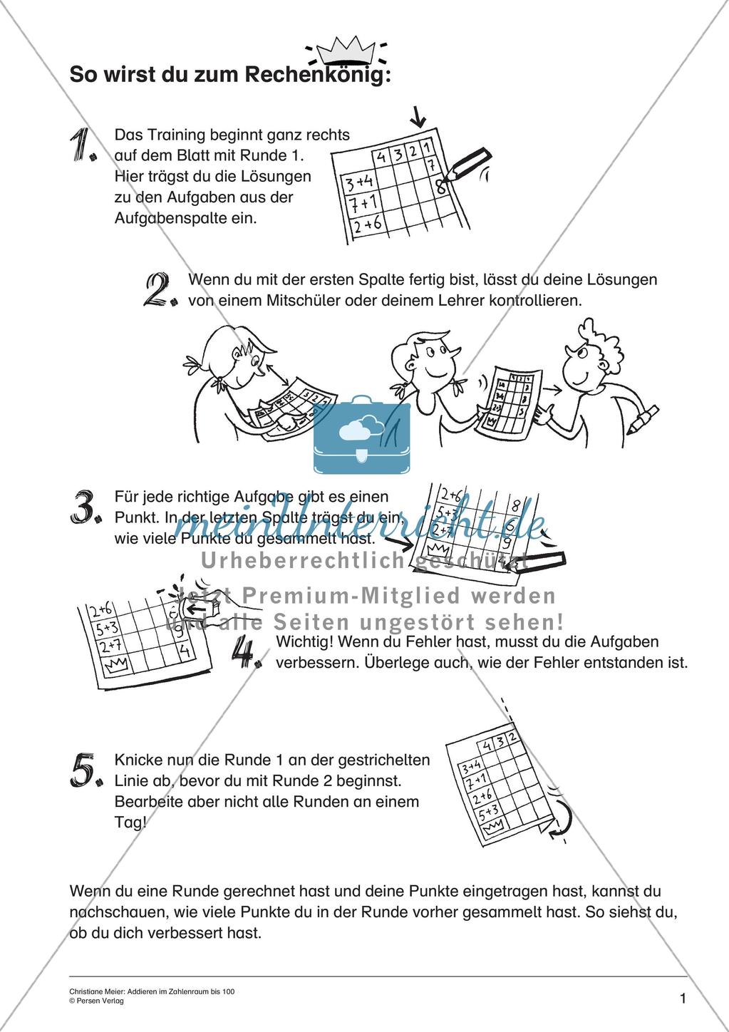 Addition im Zahlenraum bis 100 Preview 3