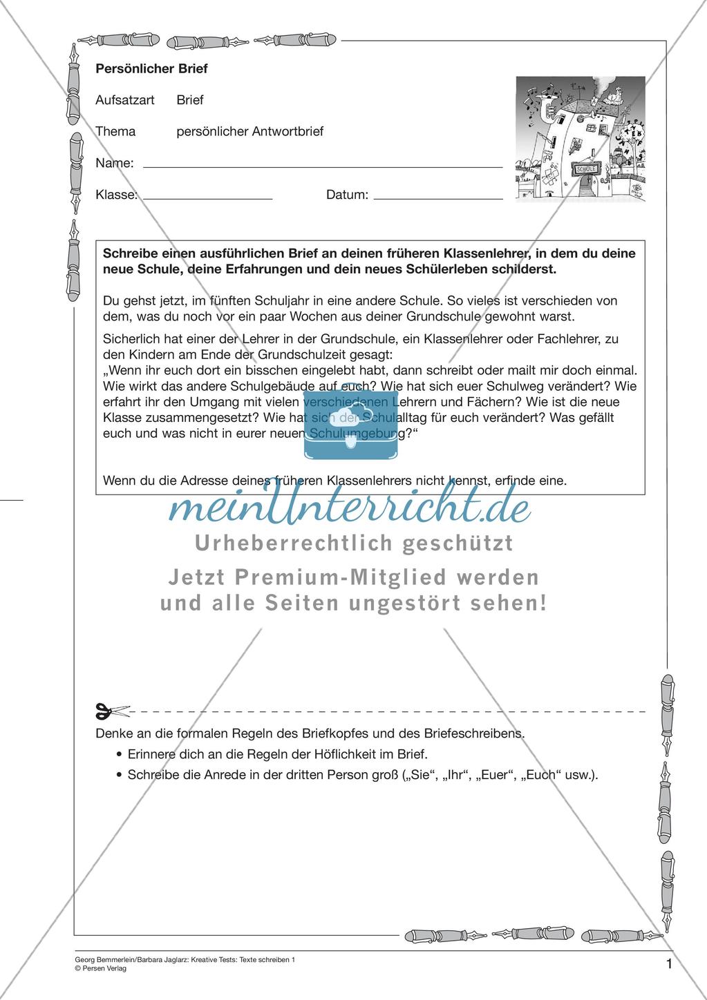 Persönlicher Brief Preview 3