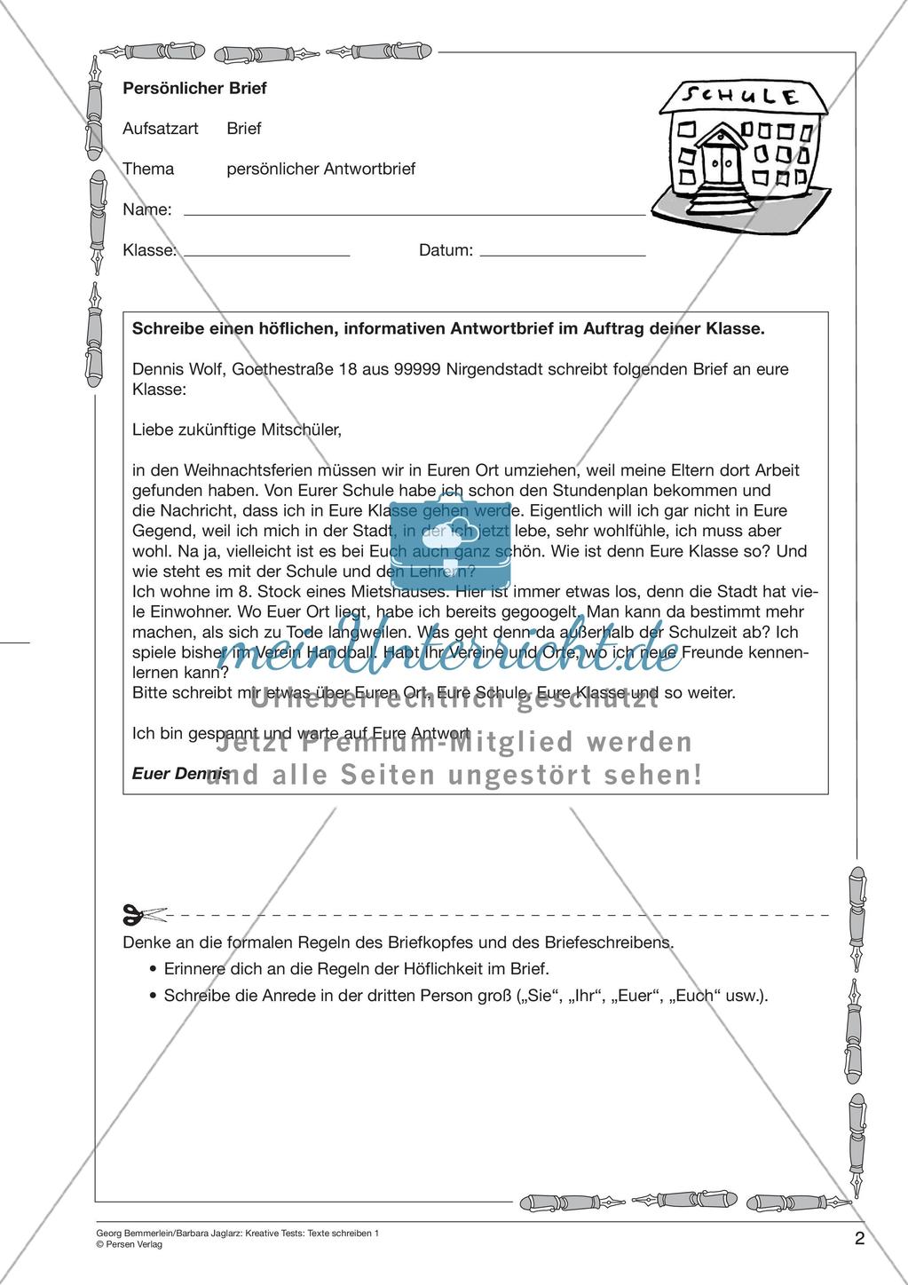 Persönlicher Brief Preview 4