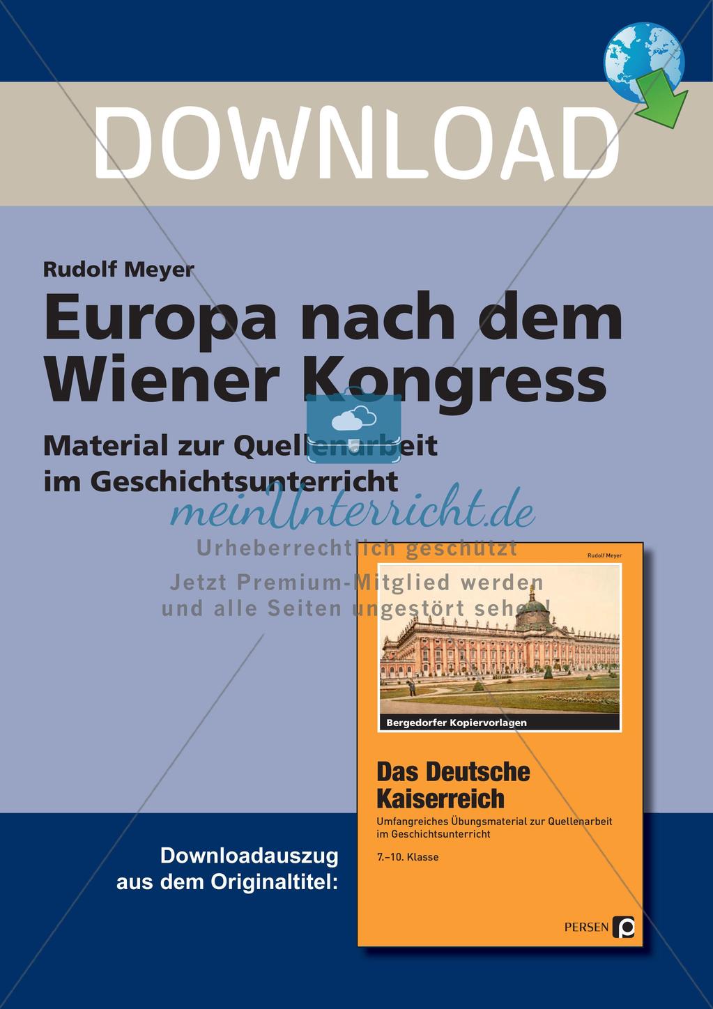 Europa nach dem Wiener Kongress Preview 1