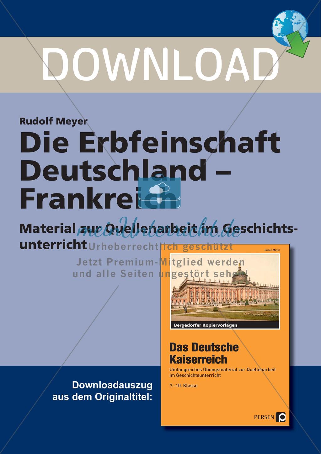 Die Erbfeindschaft Deutschland - Frankreich Preview 1