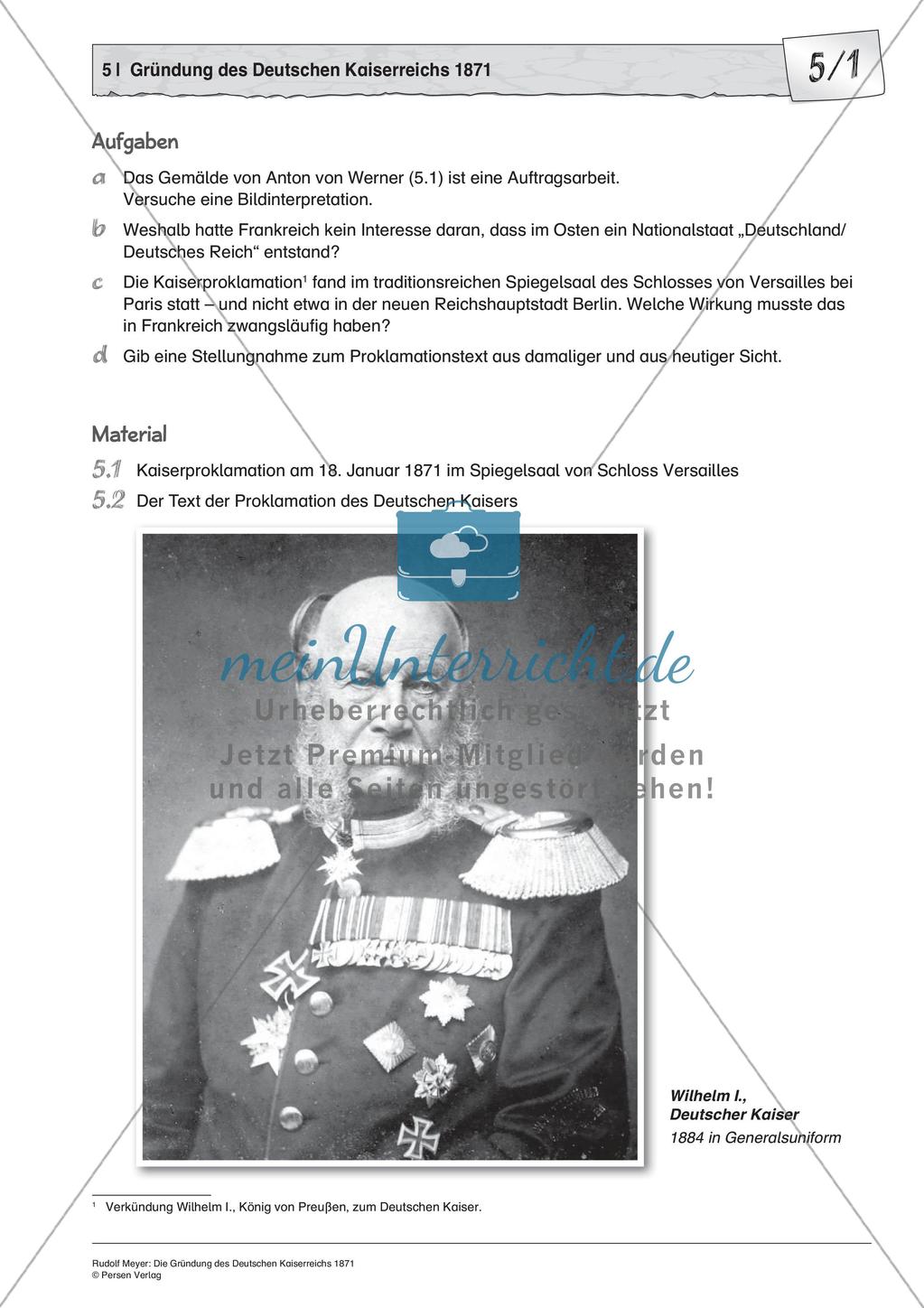 Die Gründung des Deutschen Kaiserreichs 1871 Preview 3