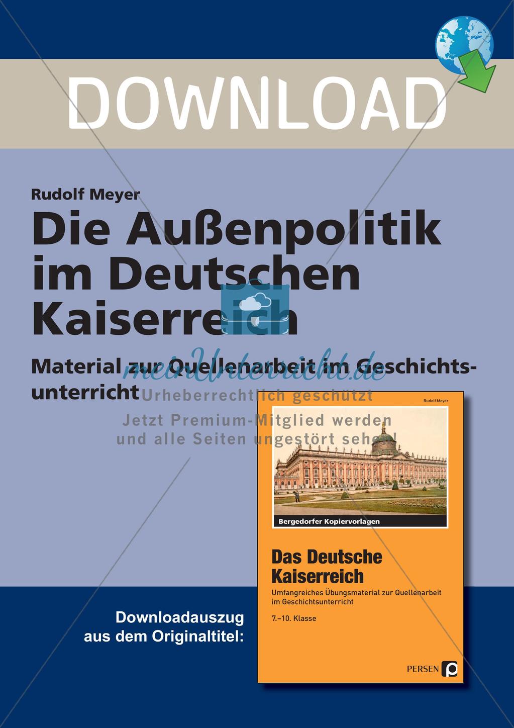 Die Außenpolitik im Deutschen Kaiserreich Preview 1