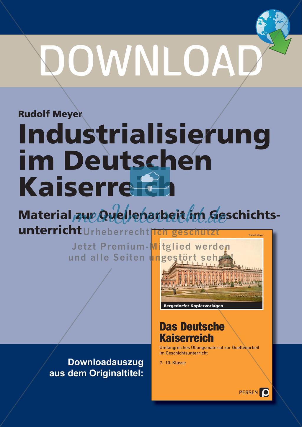 Industrialisierung im Deutschen Kaiserreich Preview 1