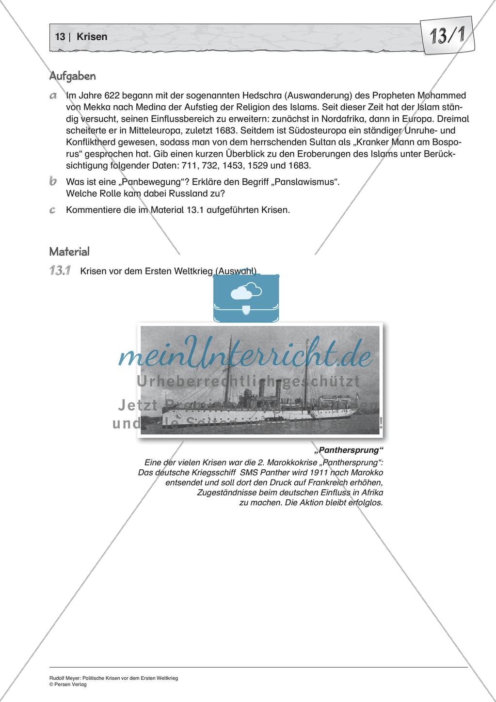 Politische Krisen vor dem Ersten Weltkrieg Preview 3