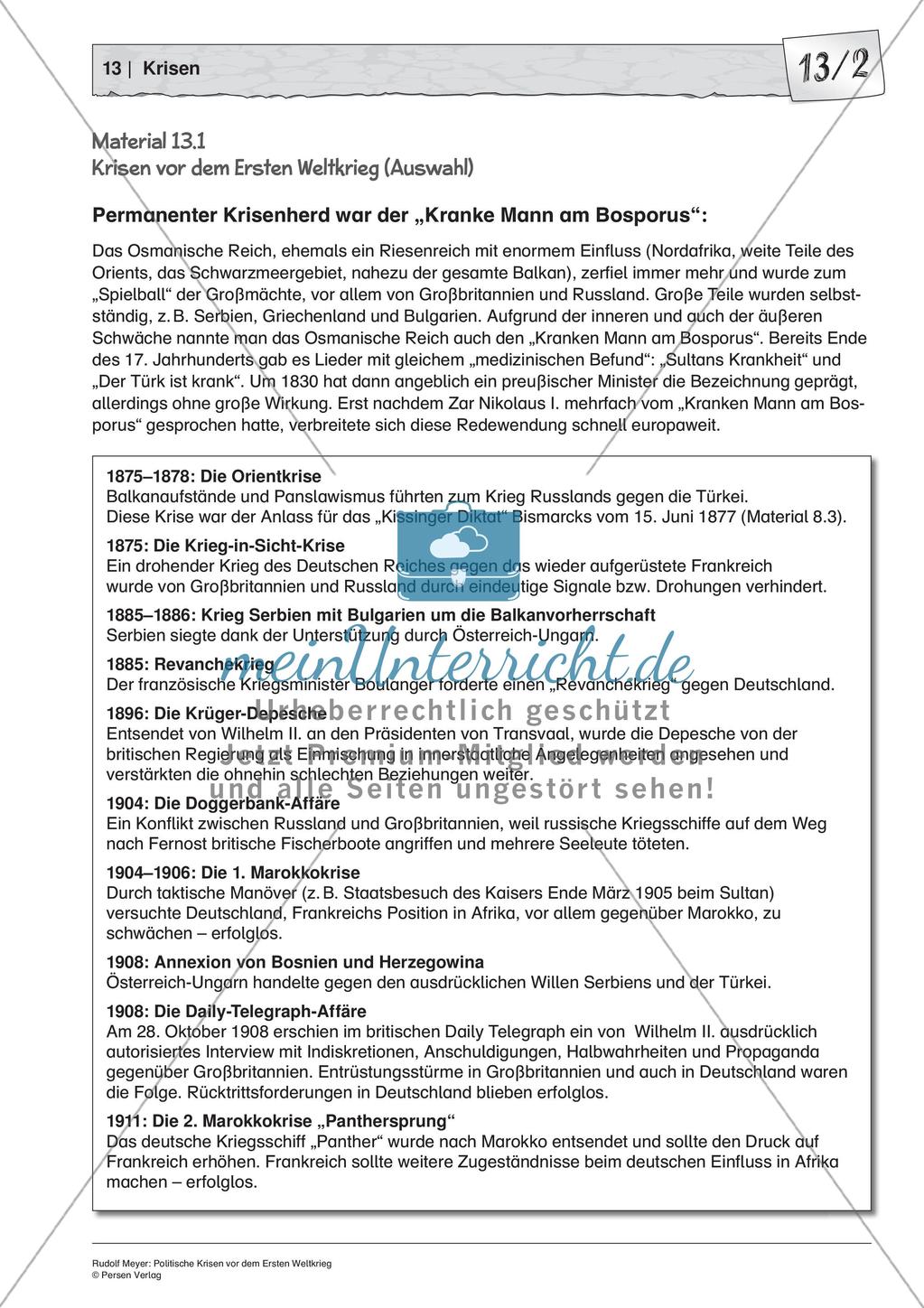 Politische Krisen vor dem Ersten Weltkrieg Preview 4