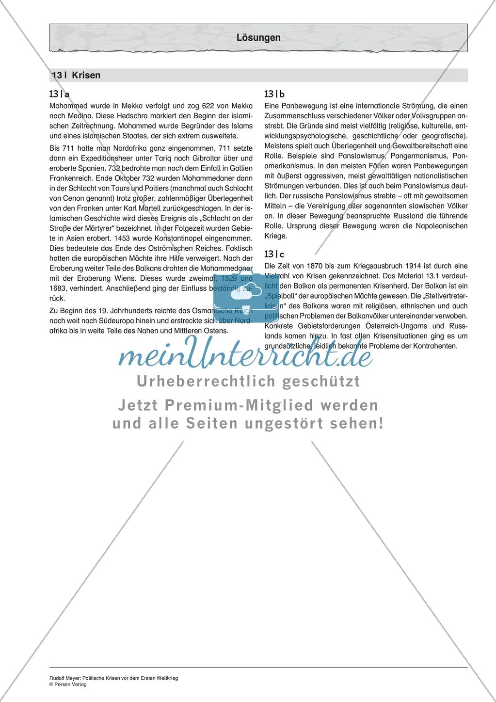 Politische Krisen vor dem Ersten Weltkrieg Preview 5