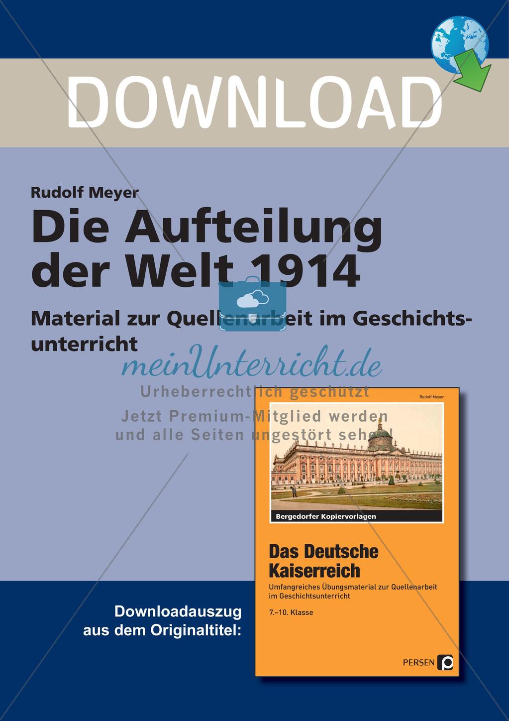 Die Aufteilung der Welt 1914 Preview 1