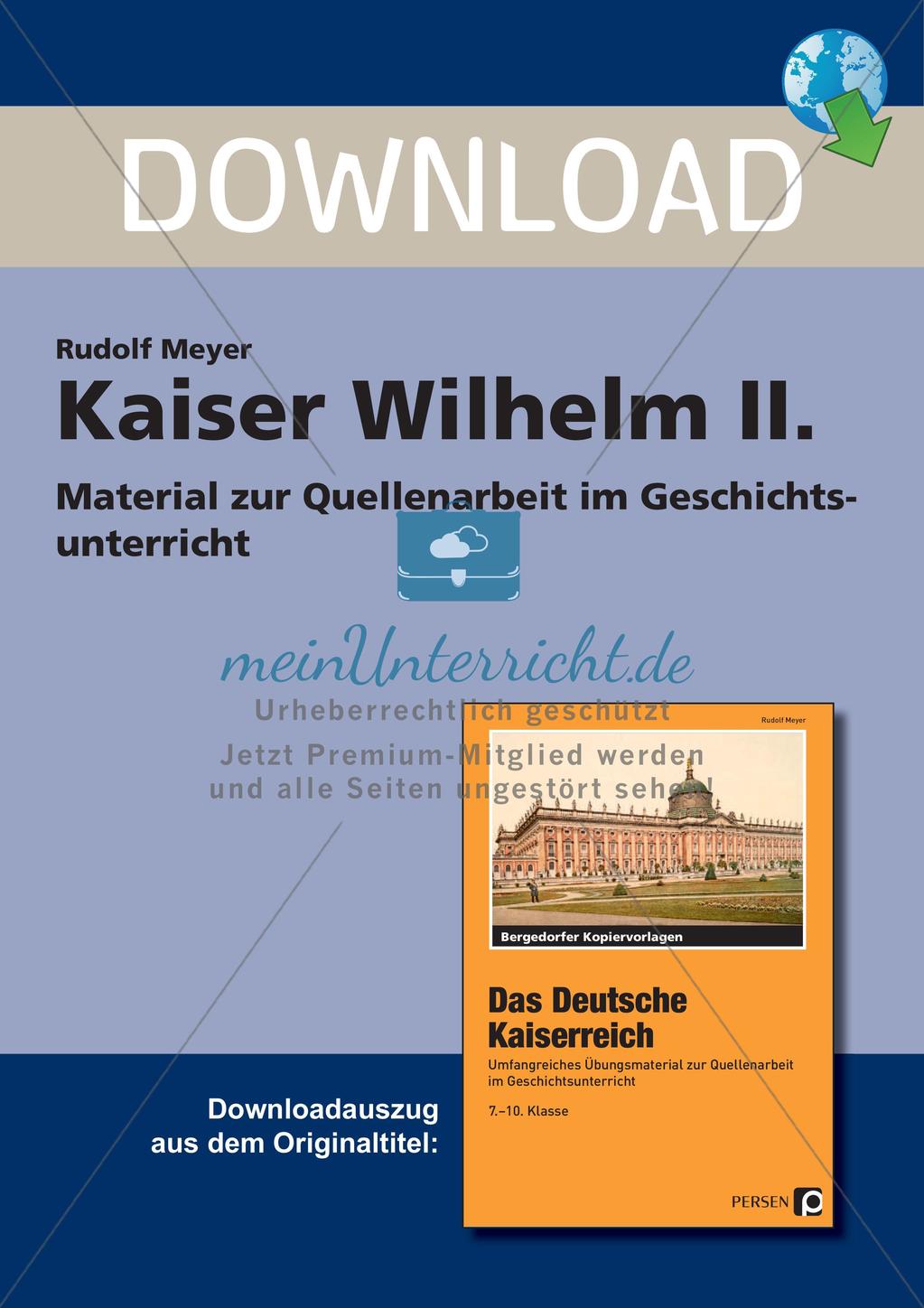 Kaiser Wilhelm II. Preview 1