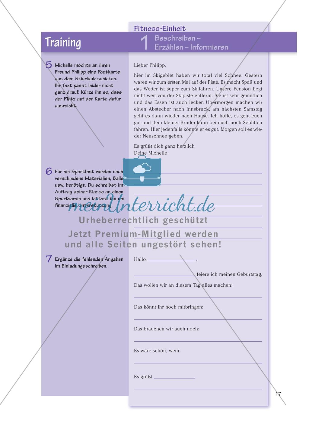 Textsortenunterscheidung: Beschreibung, Erzählung, Information Preview 11