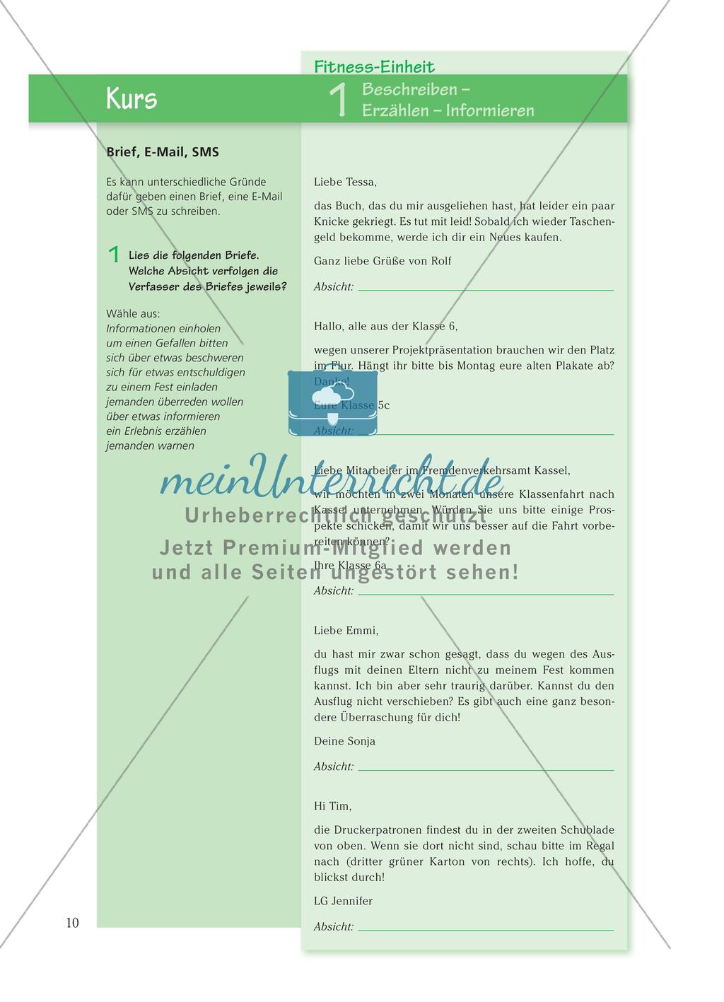Textsortenunterscheidung: Beschreibung, Erzählung, Information Preview 4