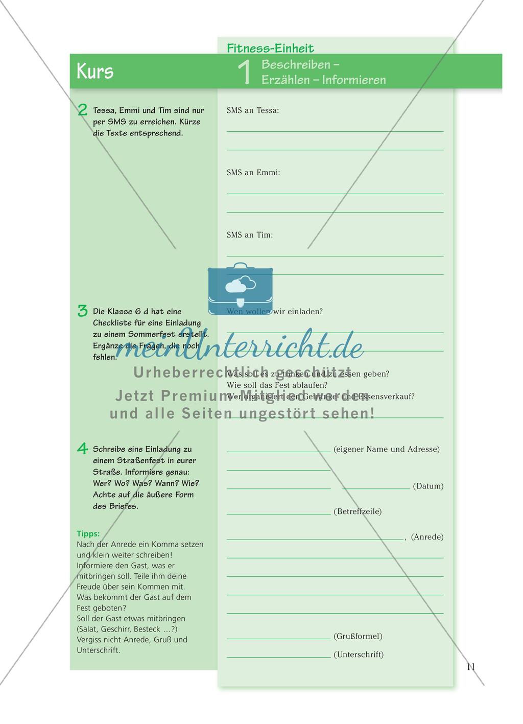 Textsortenunterscheidung: Beschreibung, Erzählung, Information Preview 5