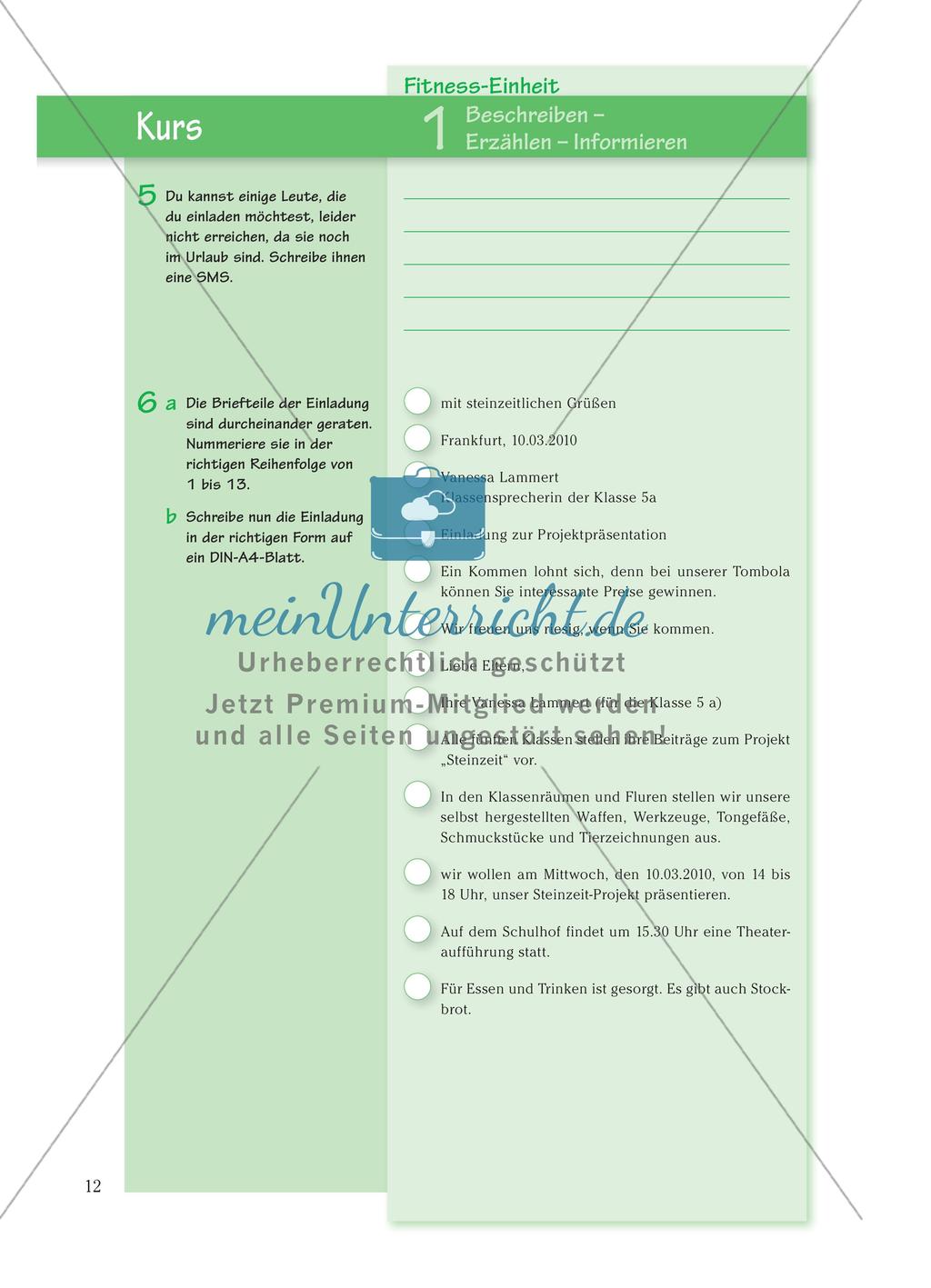Textsortenunterscheidung: Beschreibung, Erzählung, Information Preview 6