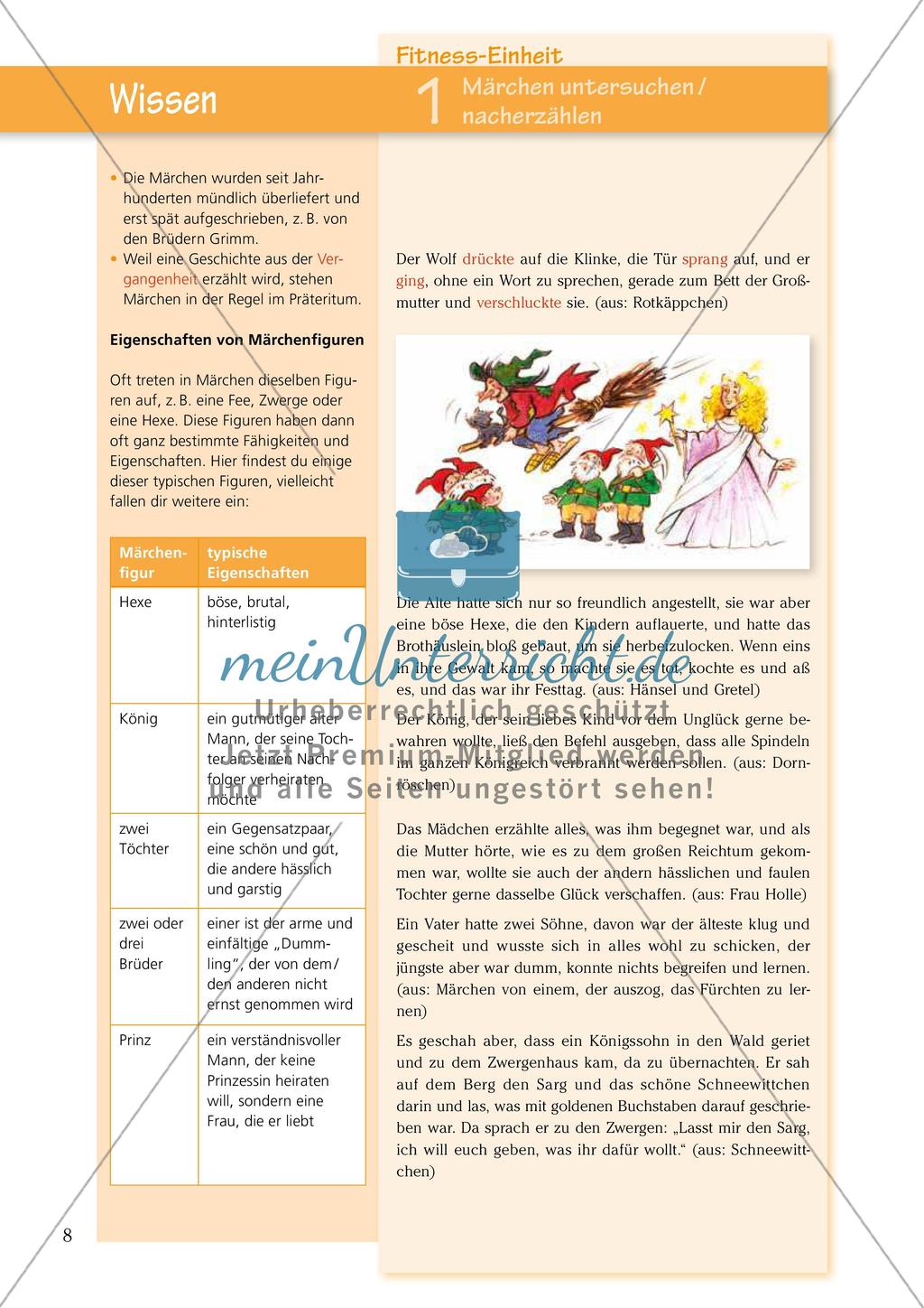 Untersuchen und Gestalten von Texten: Märchen Preview 2