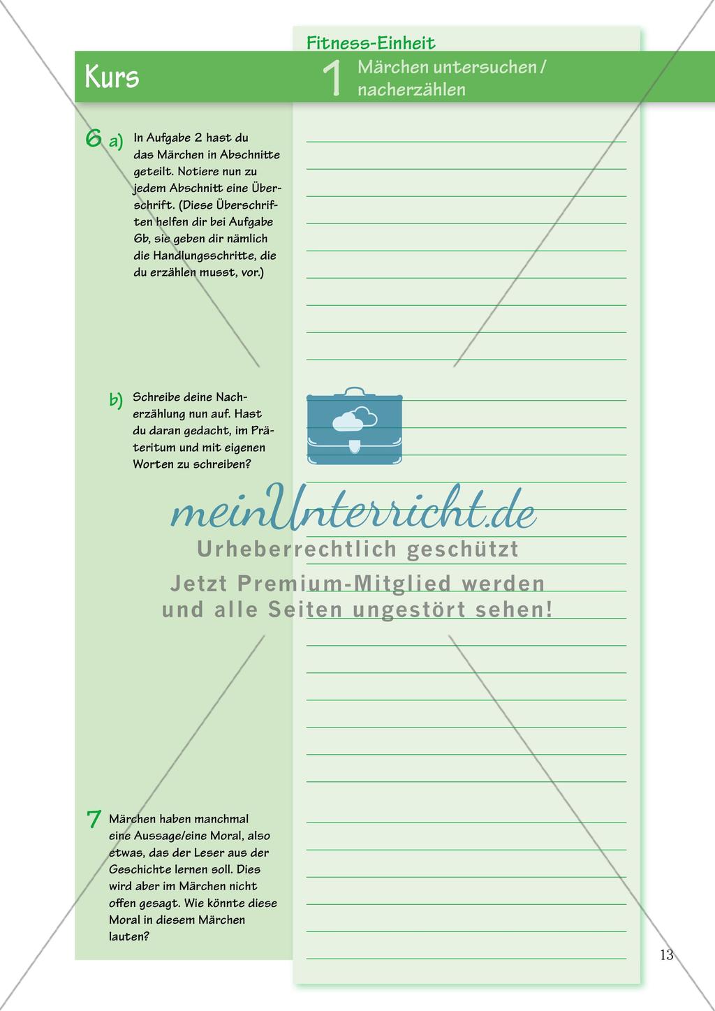 Untersuchen und Gestalten von Texten: Märchen Preview 7