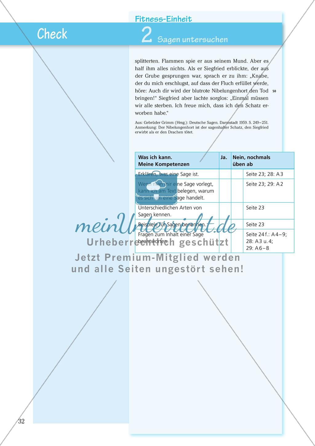 Untersuchen und Gestalten von Texten: Sagen Preview 10
