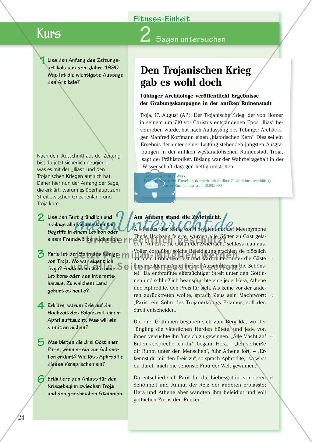 Untersuchen und Gestalten von Texten: Sagen Preview 2