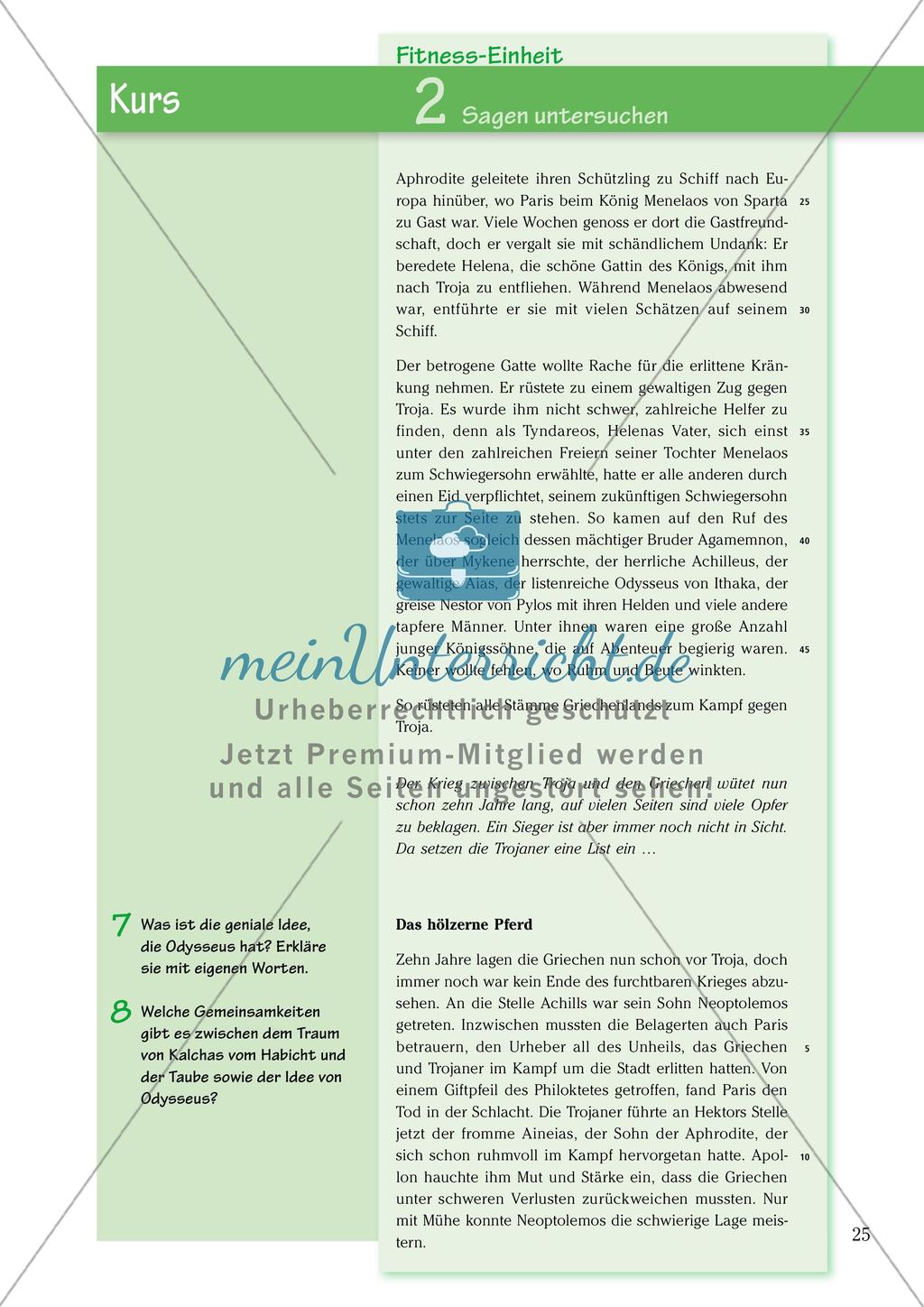 Untersuchen und Gestalten von Texten: Sagen Preview 3