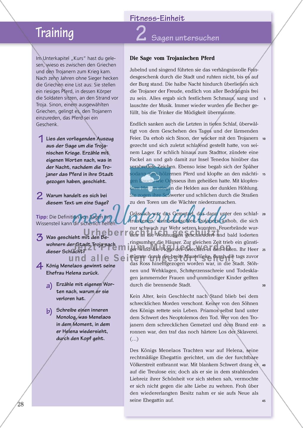 Untersuchen und Gestalten von Texten: Sagen Preview 6