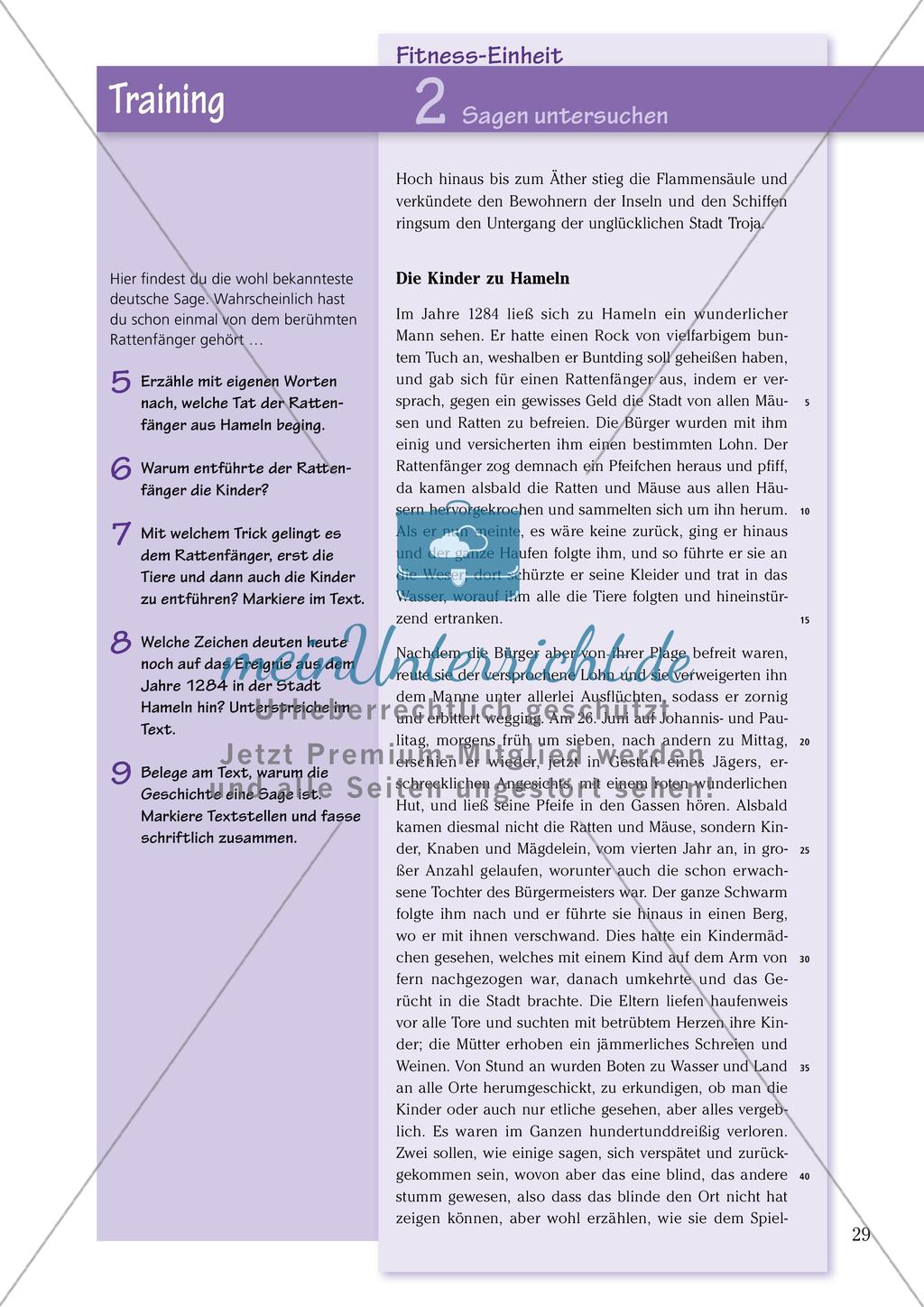 Untersuchen und Gestalten von Texten: Sagen Preview 7