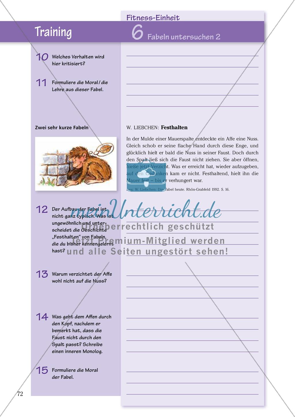 Untersuchen und Gestalten von Texten: Moral einer Fabel Preview 7