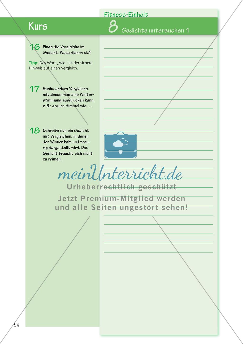 Untersuchen und Gestalten von Texten: Einführung Gedichte Preview 7
