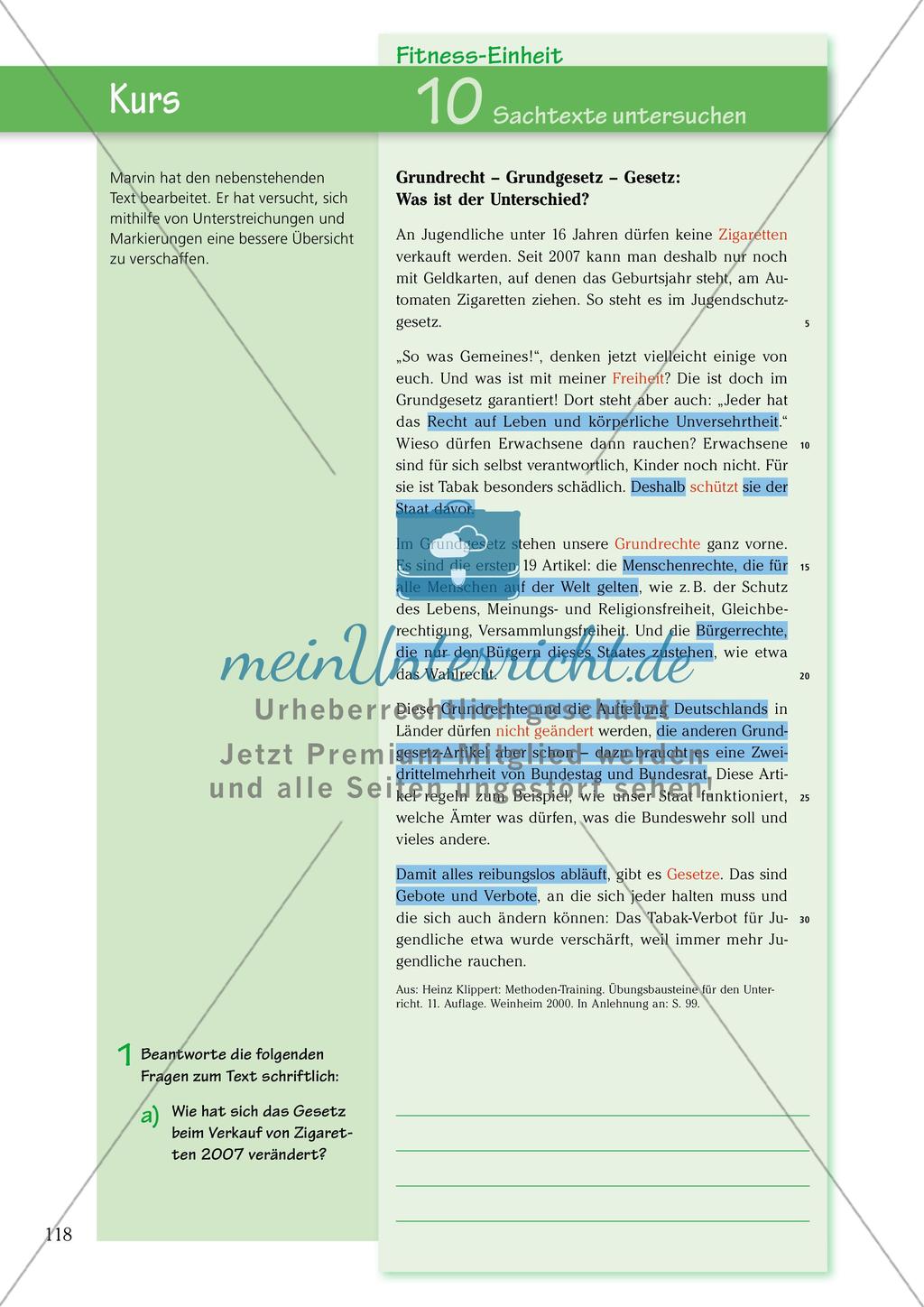 Untersuchen und Gestalten von Texten: Sachtexte Preview 4