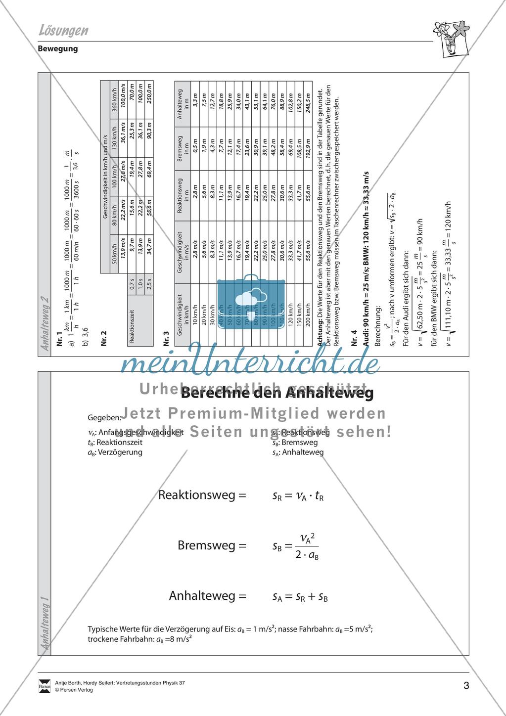 Bewegung: Anhalteweg Preview 4