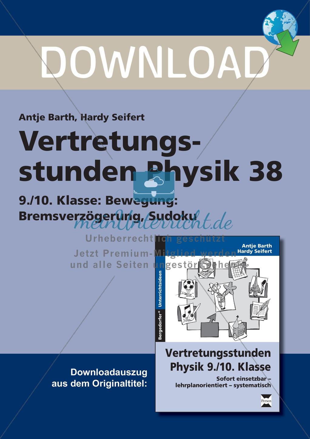 Bewegung: Bremsverzögerung Preview 1