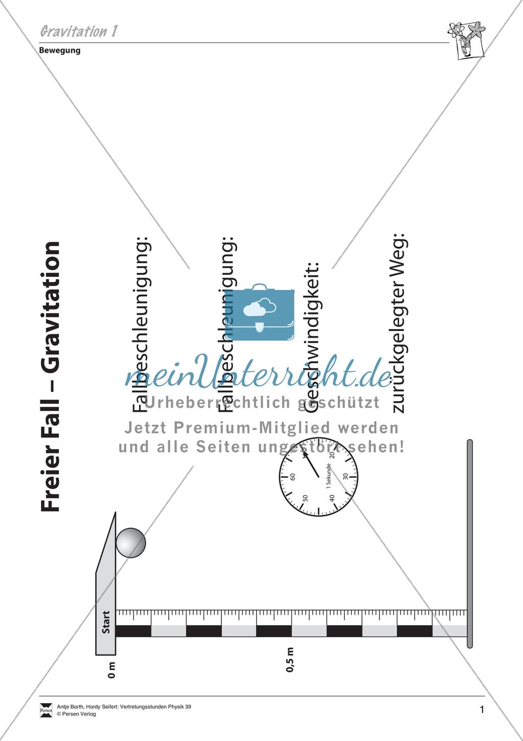 Bewegung: Gravitation Preview 2