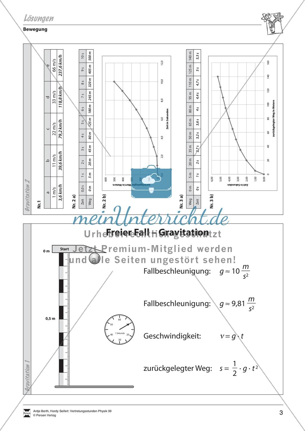 Bewegung: Gravitation Preview 4
