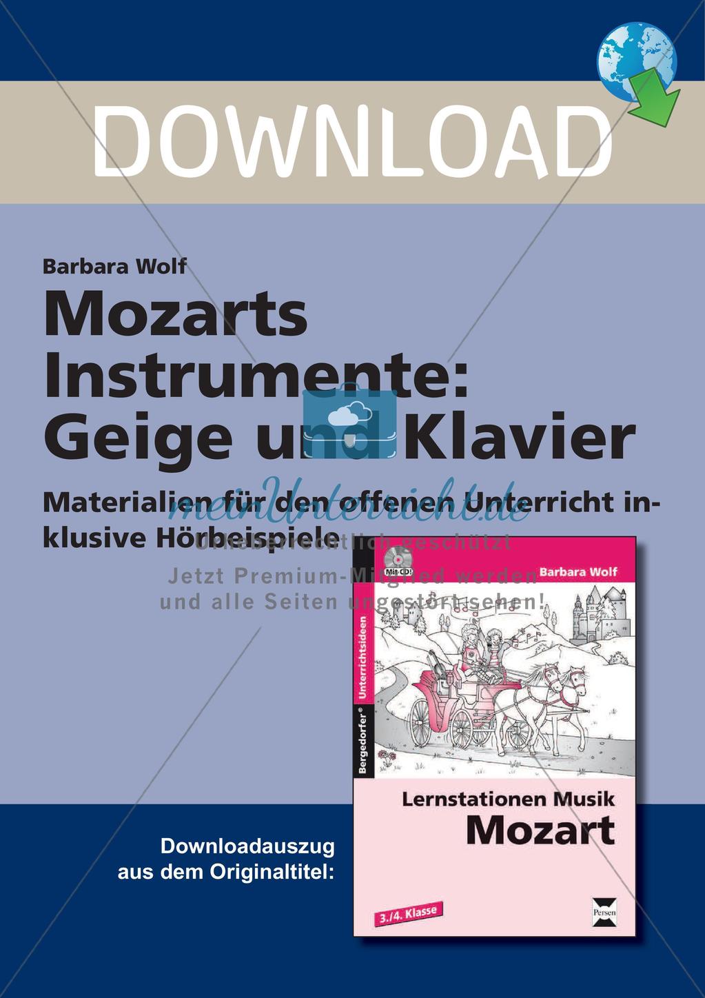 Mozarts Instrumente: Geige und Klavier Preview 1