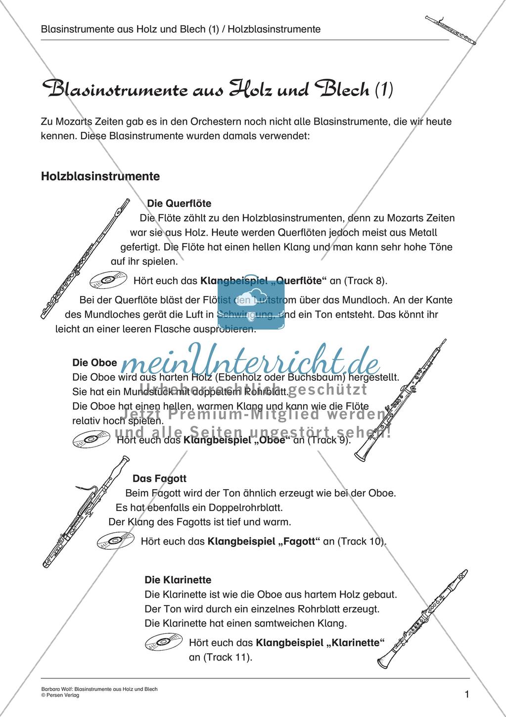 Blasinstrumente aus Holz und Blech Preview 3