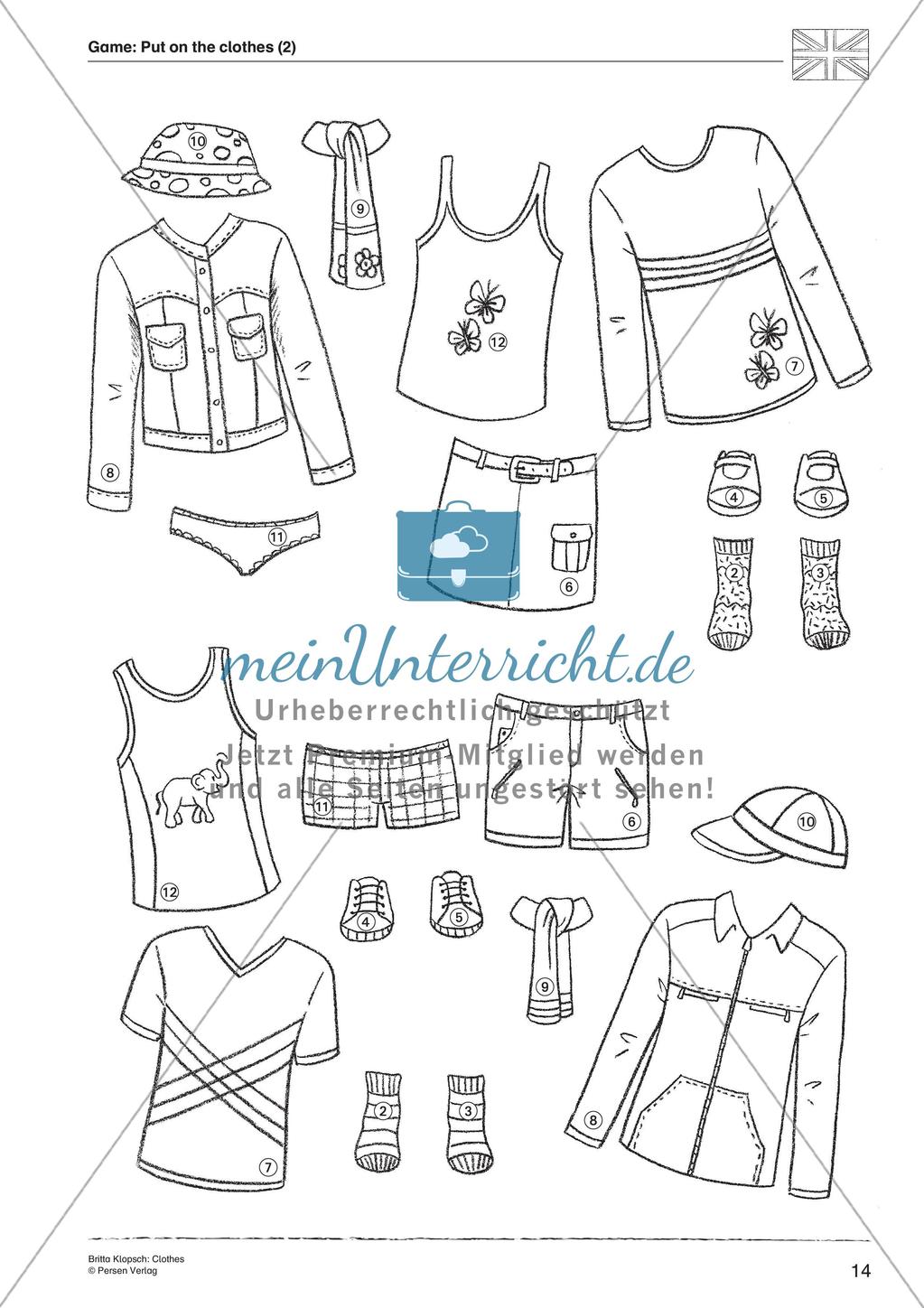 Wortschatzarbeit: Clothes Preview 16