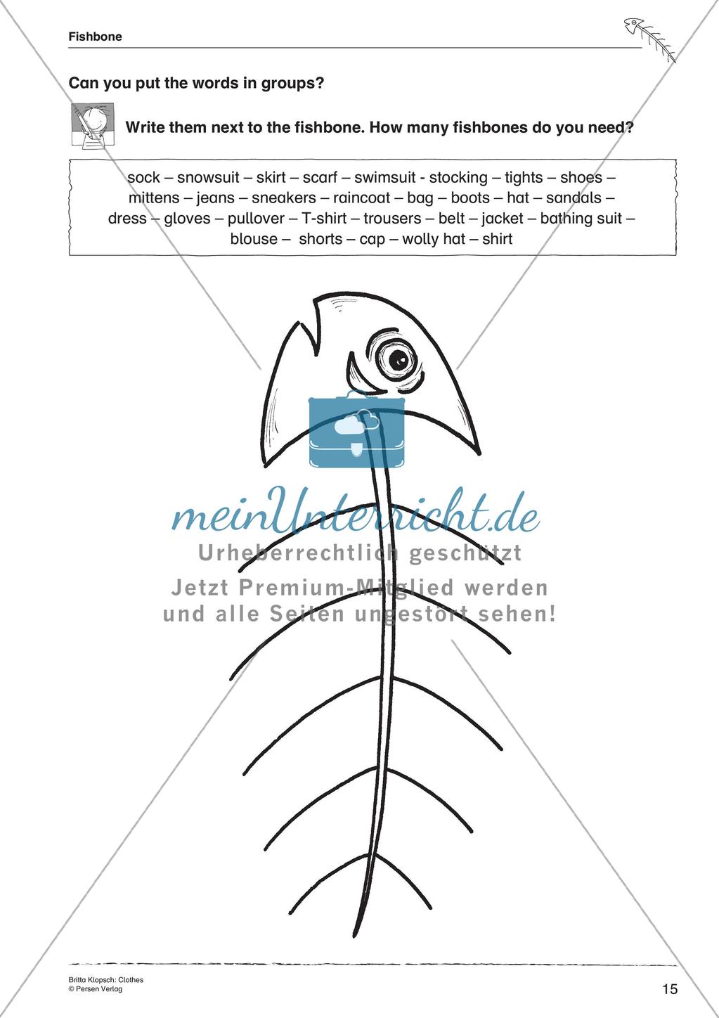Wortschatzarbeit: Clothes Preview 17