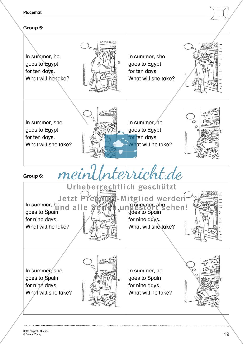 Wortschatzarbeit: Clothes Preview 21