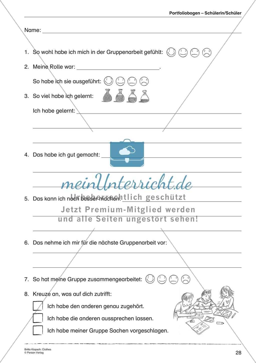Wortschatzarbeit: Clothes Preview 30