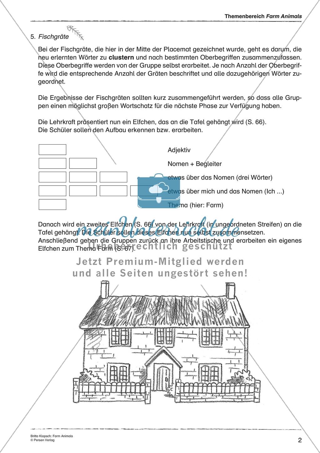 Wortschatzarbeit: Farm Animals Preview 4