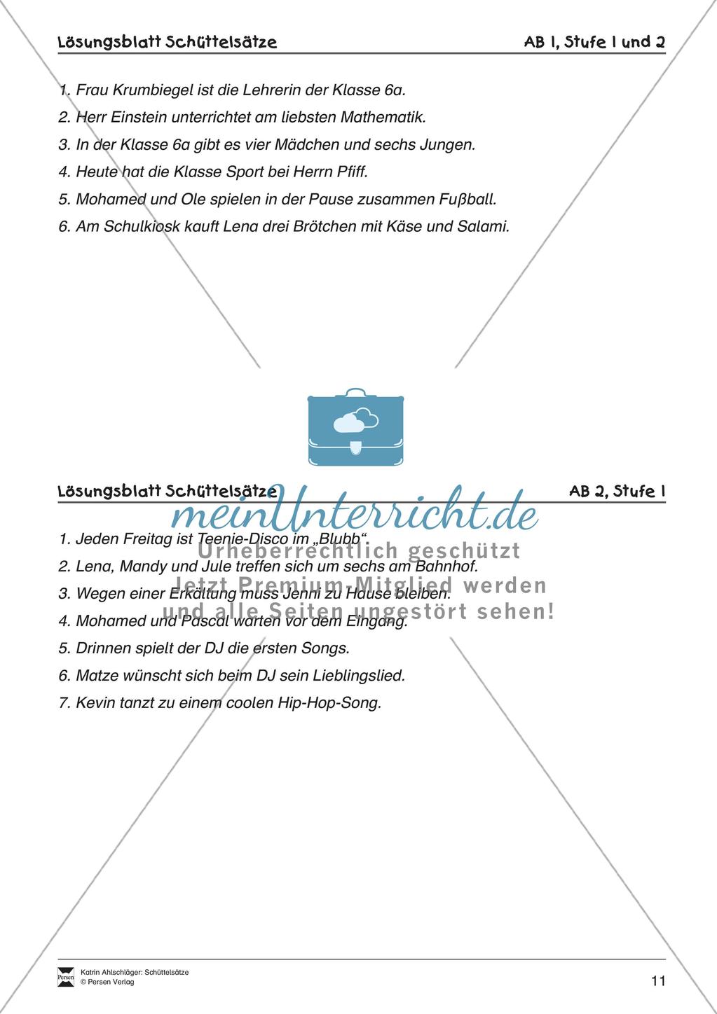 Schüttelsätze: Schreiben von einfachen Sätzen Preview 13