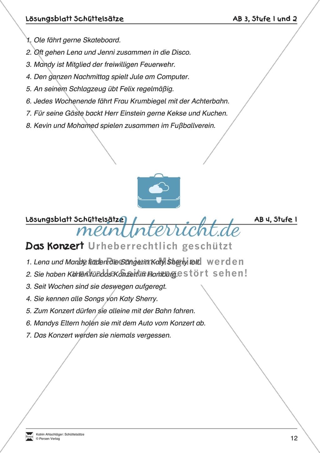 Schüttelsätze: Schreiben von einfachen Sätzen Preview 14