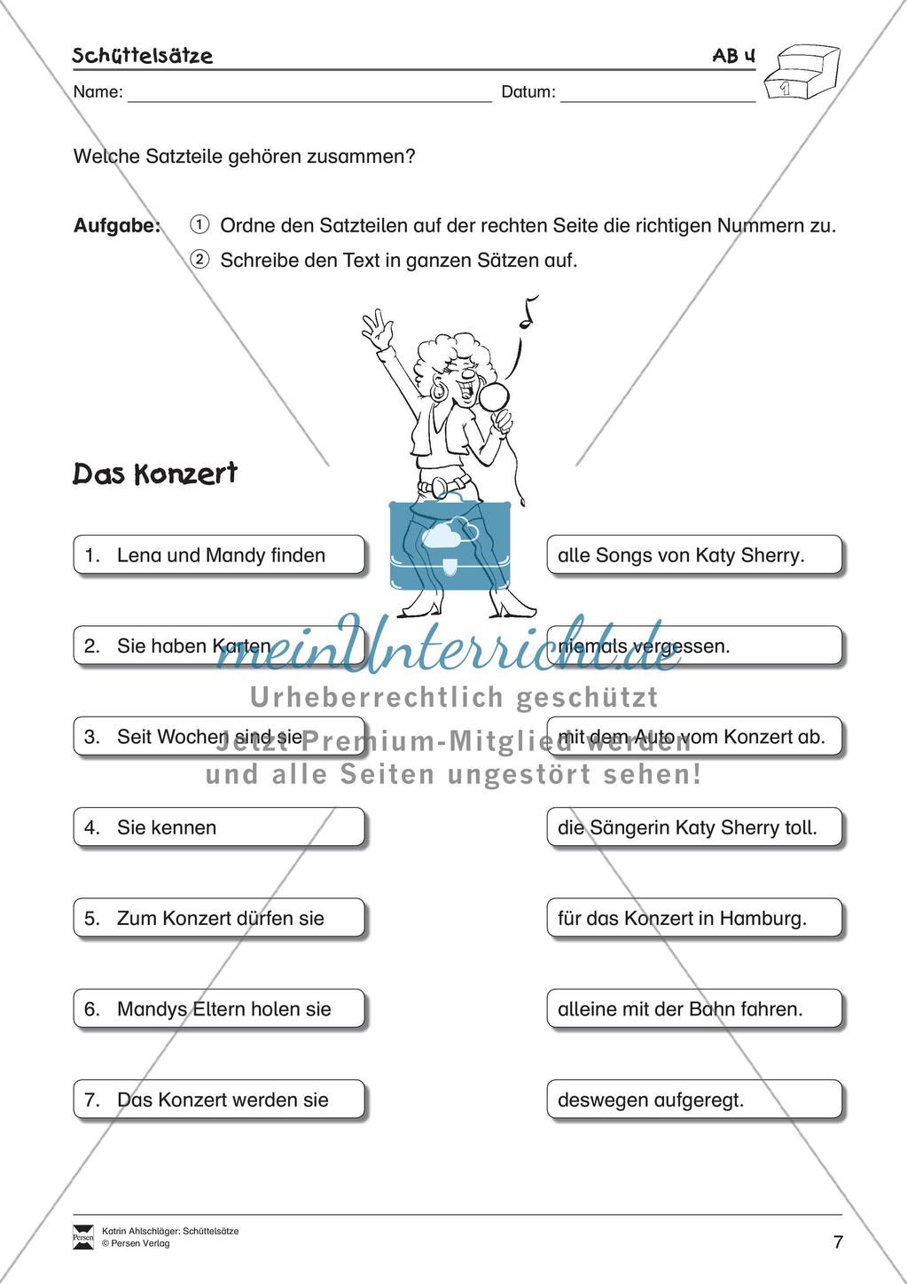 Schüttelsätze: Schreiben von einfachen Sätzen Preview 9