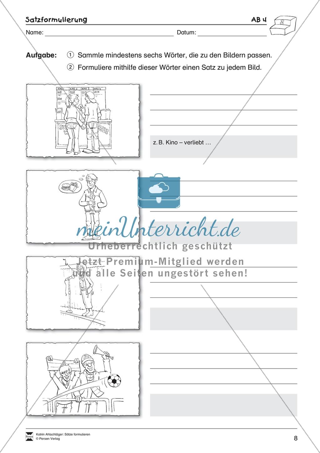 Formulieren von Sätzen Preview 10
